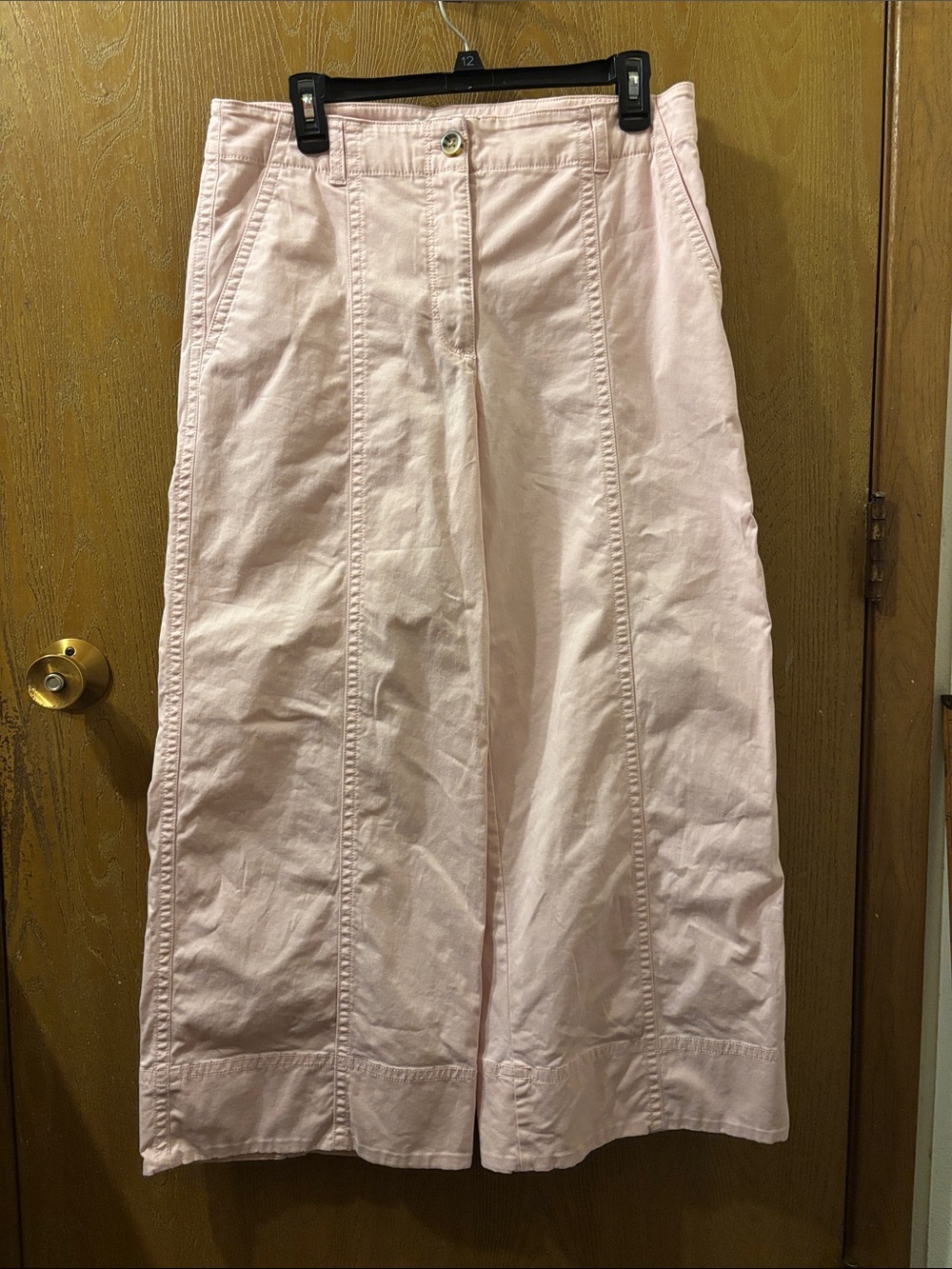 Ann Taylor Light Pink Wide-Leg Skirted Bottoms-17x11x26x12–SIZE12–
